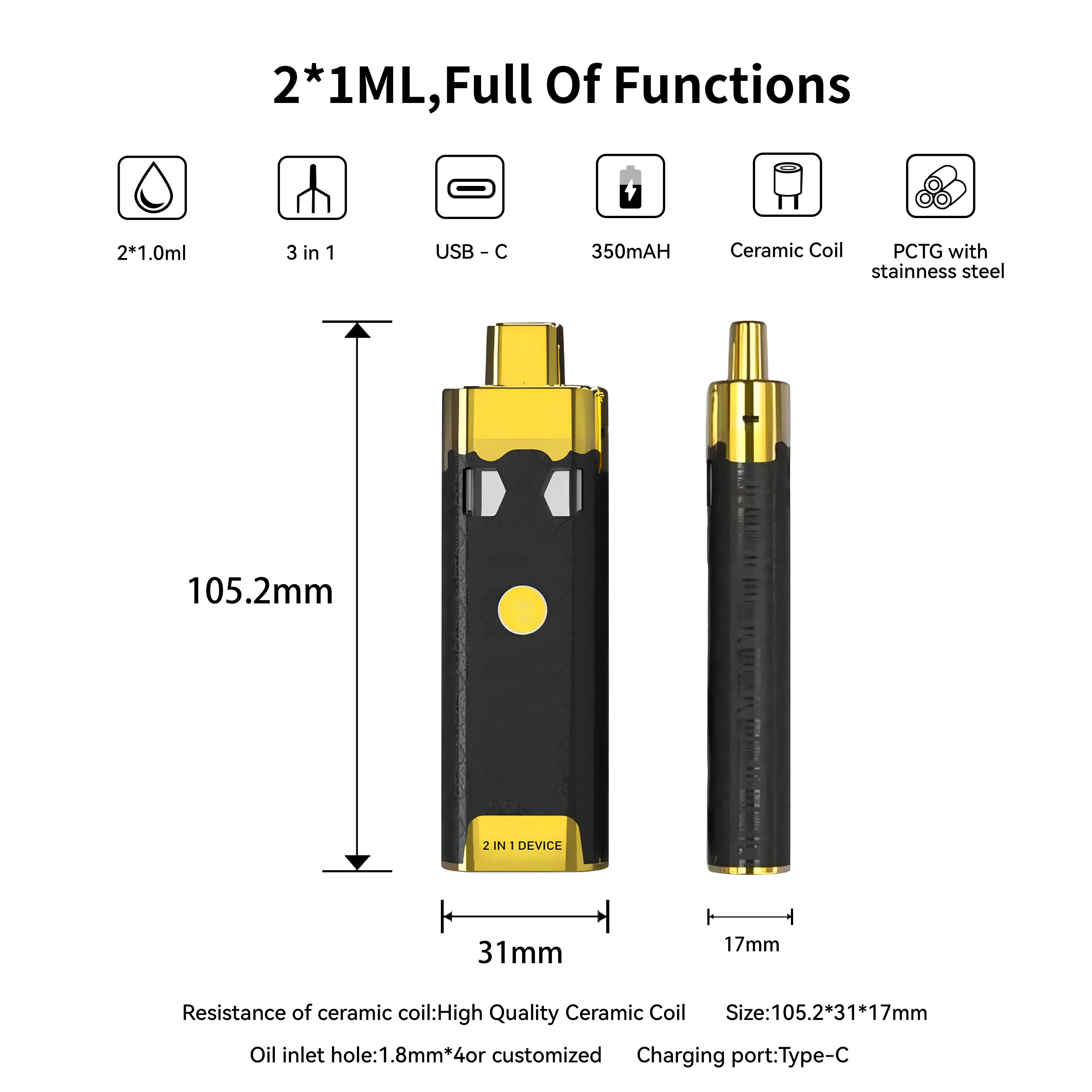 CD11 rechargeable hhc disposable